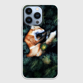 Чехол для iPhone 13 Pro с принтом Лисичка в Лесу в Петрозаводске,  |  | Тематика изображения на принте: core | cute | forest | fox | foxes | ginger | world | деревья | забавная | зелень | кино | лес | лис | лиса | лисица | лисицы | лисичка | лисички | лист | листва | лисы | милая | мира | рыжая | рыжие | сердце | смешная | фильм | фыр