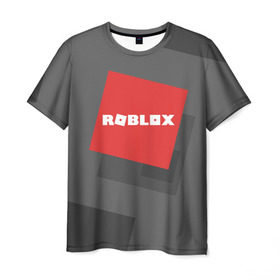 Мужская футболка 3D с принтом ROBLOX в Петрозаводске, 100% полиэфир | прямой крой, круглый вырез горловины, длина до линии бедер | Тематика изображения на принте: block | lego | logo | minecraft | online | oof | quest | roblocks | roblockx | roblox | studio | блок | блоки | голова | игра | игры | квест | лего | лицо | лого | логотип | майнкрафт | онлайн | роблокс | символ | студия