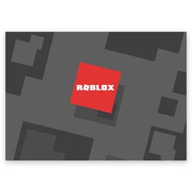 Поздравительная открытка с принтом ROBLOX в Петрозаводске, 100% бумага | плотность бумаги 280 г/м2, матовая, на обратной стороне линовка и место для марки
 | block | lego | logo | minecraft | online | oof | quest | roblocks | roblockx | roblox | studio | блок | блоки | голова | игра | игры | квест | лего | лицо | лого | логотип | майнкрафт | онлайн | роблокс | символ | студия