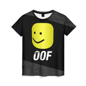 Женская футболка 3D с принтом Roblox OOF Мем в Петрозаводске, 100% полиэфир ( синтетическое хлопкоподобное полотно) | прямой крой, круглый вырез горловины, длина до линии бедер | lego | logo | meme | memes | minecraft | oof | quest | roblocks | roblockx | roblox | studio | блок | блоки | голова | игра | игры | квест | лего | лицо | лого | логотип | майнкрафт | мем | мемы | онлайн | роблокс | студия