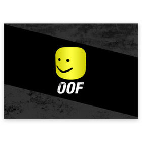 Поздравительная открытка с принтом Roblox OOF Мем в Петрозаводске, 100% бумага | плотность бумаги 280 г/м2, матовая, на обратной стороне линовка и место для марки
 | Тематика изображения на принте: lego | logo | meme | memes | minecraft | oof | quest | roblocks | roblockx | roblox | studio | блок | блоки | голова | игра | игры | квест | лего | лицо | лого | логотип | майнкрафт | мем | мемы | онлайн | роблокс | студия