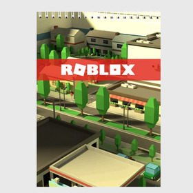Скетчбук с принтом ROBLOX City в Петрозаводске, 100% бумага
 | 48 листов, плотность листов — 100 г/м2, плотность картонной обложки — 250 г/м2. Листы скреплены сверху удобной пружинной спиралью | Тематика изображения на принте: lego | logo | meme | memes | minecraft | oof | quest | roblocks | roblockx | roblox | studio | блок | блоки | голова | игра | игры | квест | лего | лицо | лого | логотип | майнкрафт | мем | мемы | онлайн | роблокс | студия