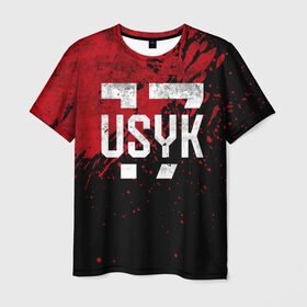 Мужская футболка 3D с принтом USYK 17 Blood в Петрозаводске, 100% полиэфир | прямой крой, круглый вырез горловины, длина до линии бедер | bellew | box | boxing | fight | mma | tony | ufc | ukraine | usyk | weight | белью | боец | бой | бокс | боксер | боксеры | вес | лого | логотип | мира | тони | тяжеловес | тяжелый | украина | украинец | усик | чемпион