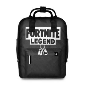 Женский рюкзак 3D с принтом FORTNITE LEGEND. в Петрозаводске, 100% полиэстер | лямки с регулируемой длиной, сверху ручки, чтобы рюкзак нести как сумку. Основное отделение закрывается на молнию, как и внешний карман. Внутри два дополнительных кармана, один из которых закрывается на молнию. По бокам два дополнительных кармашка, куда поместится маленькая бутылочка
 | fnchap2 | fortnite | fortnite 2 | fortnite x | marshmello | ninja | ninja hyper streamer | ninja streamer | streamer | tyler blevins | маршмелло | ниндзя | фортнайт | фортнайт 2 | фортнайт глава 2