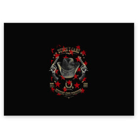 Поздравительная открытка с принтом Red Dead Redemption в Петрозаводске, 100% бумага | плотность бумаги 280 г/м2, матовая, на обратной стороне линовка и место для марки
 | dead | gamer | john | marston | rdr | red | redemption | rockstar | shooter | western | вестерн | джон | марстон | шутер