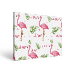 Холст прямоугольный с принтом Lil Peep pink flamingo в Петрозаводске, 100% ПВХ |  | benz truck | girls. pink | gustav hr | hip hop | lil | lil peep | peep | rap | лил | лилпип | листья | пальма | пальмы | пип | розовый | рэп | фламинго | хип хоп | эмо | эмо реп
