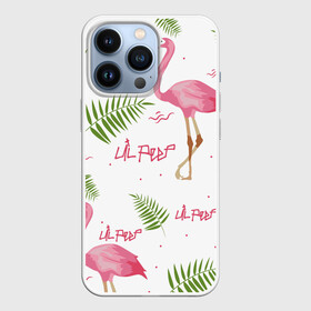 Чехол для iPhone 13 Pro с принтом Lil Peep pink flamingo в Петрозаводске,  |  | Тематика изображения на принте: benz truck | girls. pink | gustav hr | hip hop | lil | lil peep | peep | rap | лил | лилпип | листья | пальма | пальмы | пип | розовый | рэп | фламинго | хип хоп | эмо | эмо реп