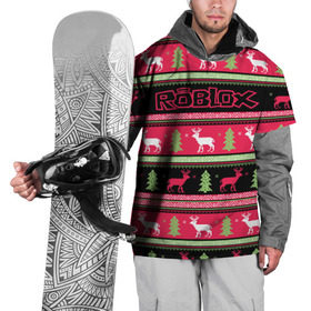 Накидка на куртку 3D с принтом Roblox Новогодний в Петрозаводске, 100% полиэстер |  | Тематика изображения на принте: dynablocks | roblox | блоки | вселенная | герои | год | кубики | новый | роблокс | снег | снежинки | узор