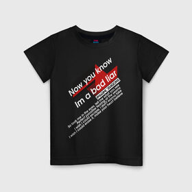 Детская футболка хлопок с принтом Imagine Dragons - Bad Liar в Петрозаводске, 100% хлопок | круглый вырез горловины, полуприлегающий силуэт, длина до линии бедер | imagine dragons | imagine dragons origins | имэджн драгонз | рок