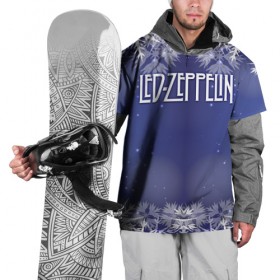 Накидка на куртку 3D с принтом Новогодний Led Zeppelin в Петрозаводске, 100% полиэстер |  | Тематика изображения на принте: 