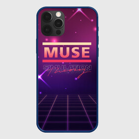 Чехол для iPhone 12 Pro с принтом Muse: Simulation Theory в Петрозаводске, силикон | область печати: задняя сторона чехла, без боковых панелей | alternative | music | retro | rock | simulation | theory | альбом | альтернатива | альтернативная | беллами | музыка | мьюз | мэтью | ретро | рок