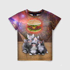 Детская футболка 3D с принтом Египетские Коты в Петрозаводске, 100% гипоаллергенный полиэфир | прямой крой, круглый вырез горловины, длина до линии бедер, чуть спущенное плечо, ткань немного тянется | Тематика изображения на принте: cat | cosmos | egypt | fast | fastfood | food | meme | party | space | вечеринка | египет | еда | иллюминаты | космос | кошак | кошка | масоны | мем | песок | пирамиды | пицца | пустыня | фастфуд