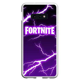 Чехол для Samsung S10E с принтом FORTNITE STORM в Петрозаводске, Силикон | Область печати: задняя сторона чехла, без боковых панелей | 2019 | armor | armour | battle royale | cybersport | esport | fortnite | game | llama | logo | storm | батл рояль | броня | буря | игра | киберспорт | лама | молнии | молния | разряд | симулятор строительства | строительство | ток | фиолето