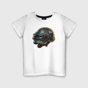 Детская футболка хлопок с принтом Born to loot в Петрозаводске, 100% хлопок | круглый вырез горловины, полуприлегающий силуэт, длина до линии бедер | playerunknowns battlegrounds | pubg | батлграунд | пубг