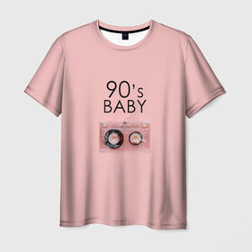 Мужская футболка 3D с принтом 90-е в Петрозаводске, 100% полиэфир | прямой крой, круглый вырез горловины, длина до линии бедер | Тематика изображения на принте: mtv | music | детство | дискотека | кассета | музыка | перестройка | ретро | ссср