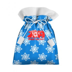 Подарочный 3D мешок с принтом НОВЫЙ ГОД 2019 в Петрозаводске, 100% полиэстер | Размер: 29*39 см | christmas | new year | pig | snow | год свиньи | ёлка | зима | кабан | каникулы | новогодний паттерн | новый год | праздник | рождество | свинья | снег | снежинки