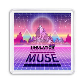 Магнит 55*55 с принтом Simulation Theory. Muse в Петрозаводске, Пластик | Размер: 65*65 мм; Размер печати: 55*55 мм | Тематика изображения на принте: matthew bellamy | muse | simulation theory | мьюз | мэт бэллами | мэтью беллами