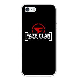 Чехол для iPhone 5/5S матовый с принтом FAZE CLAN в Петрозаводске, Силикон | Область печати: задняя сторона чехла, без боковых панелей | action | astralis | awp | counter strike | cs go | cs go global offensive | cybersport | faze clan | game | gamer | hyper beast | shooter | skin | team liquid | киберспорт | оружие | скины