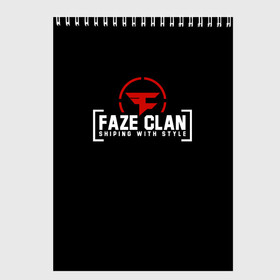 Скетчбук с принтом FAZE CLAN в Петрозаводске, 100% бумага
 | 48 листов, плотность листов — 100 г/м2, плотность картонной обложки — 250 г/м2. Листы скреплены сверху удобной пружинной спиралью | action | astralis | awp | counter strike | cs go | cs go global offensive | cybersport | faze clan | game | gamer | hyper beast | shooter | skin | team liquid | киберспорт | оружие | скины