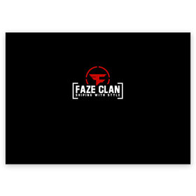 Поздравительная открытка с принтом FAZE CLAN в Петрозаводске, 100% бумага | плотность бумаги 280 г/м2, матовая, на обратной стороне линовка и место для марки
 | action | astralis | awp | counter strike | cs go | cs go global offensive | cybersport | faze clan | game | gamer | hyper beast | shooter | skin | team liquid | киберспорт | оружие | скины