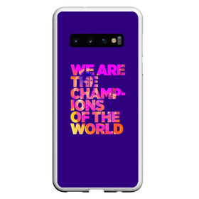 Чехол для Samsung Galaxy S10 с принтом Queen We Are The Champions в Петрозаводске, Силикон | Область печати: задняя сторона чехла, без боковых панелей | bohemian | brian | freddie | may | mercury | queen | rhapsody | roger | taylor | богемная | богемская | брайан | джон | королева | меркьюри | мэй | рапсодия | роджер | тейлор | фредди