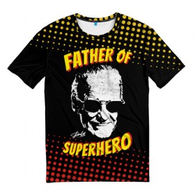 Мужская футболка 3D с принтом Stan Lee: Father of Superhero в Петрозаводске, 100% полиэфир | прямой крой, круглый вырез горловины, длина до линии бедер | Тематика изображения на принте: avengers | father | hero | hulk | iron | lee | man | stan | stan lee | stanlee | superhero | thor | анти | герой | железный | комиксы | лии | мстители | отец | стен | стенли | стэн ли | супер | супергероев | тор | халк | человек