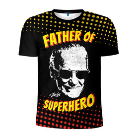 Мужская футболка 3D спортивная с принтом Stan Lee: Father of Superhero в Петрозаводске, 100% полиэстер с улучшенными характеристиками | приталенный силуэт, круглая горловина, широкие плечи, сужается к линии бедра | avengers | father | hero | hulk | iron | lee | man | stan | stan lee | stanlee | superhero | thor | анти | герой | железный | комиксы | лии | мстители | отец | стен | стенли | стэн ли | супер | супергероев | тор | халк | человек