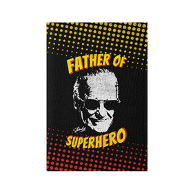 Обложка для паспорта матовая кожа с принтом Stan Lee: Father of Superhero в Петрозаводске, натуральная матовая кожа | размер 19,3 х 13,7 см; прозрачные пластиковые крепления | avengers | father | hero | hulk | iron | lee | man | stan | stan lee | stanlee | superhero | thor | анти | герой | железный | комиксы | лии | мстители | отец | стен | стенли | стэн ли | супер | супергероев | тор | халк | человек