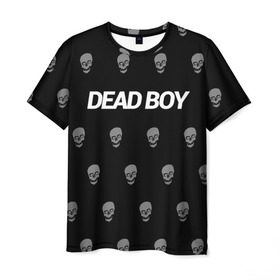 Мужская футболка 3D с принтом Bones Deadboy в Петрозаводске, 100% полиэфир | прямой крой, круглый вырез горловины, длина до линии бедер | Тематика изображения на принте: bones | boy | dead | deadboy | elmo | hdmi | hip | hop | kennedy | metal | rap | rapper | scream | sesh | seshollowaterboyz | skull | team | кеннеди | кости | костя | метал | рэп | рэпер | сеш | скрим | сэш | хип | хоп | череп | элмо