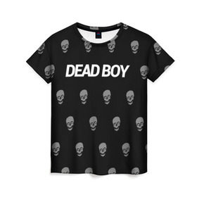 Женская футболка 3D с принтом Bones Deadboy в Петрозаводске, 100% полиэфир ( синтетическое хлопкоподобное полотно) | прямой крой, круглый вырез горловины, длина до линии бедер | bones | boy | dead | deadboy | elmo | hdmi | hip | hop | kennedy | metal | rap | rapper | scream | sesh | seshollowaterboyz | skull | team | кеннеди | кости | костя | метал | рэп | рэпер | сеш | скрим | сэш | хип | хоп | череп | элмо