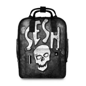 Женский рюкзак 3D с принтом SESH Team (Bones) в Петрозаводске, 100% полиэстер | лямки с регулируемой длиной, сверху ручки, чтобы рюкзак нести как сумку. Основное отделение закрывается на молнию, как и внешний карман. Внутри два дополнительных кармана, один из которых закрывается на молнию. По бокам два дополнительных кармашка, куда поместится маленькая бутылочка
 | bones | boy | dead | deadboy | elmo | hdmi | hip | hop | kennedy | metal | rap | rapper | scream | sesh | seshollowaterboyz | skull | team | кеннеди | кости | костя | метал | рэп | рэпер | сеш | скрим | сэш | хип | хоп | череп | элмо