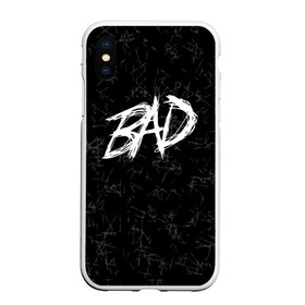 Чехол для iPhone XS Max матовый с принтом XXXTentacion - BAD в Петрозаводске, Силикон | Область печати: задняя сторона чехла, без боковых панелей | Тематика изображения на принте: bad | broken | dead | heart | king | music | rap | rapper | red | revenge | rip | xtentation | xxtennation | xxx | xxxtentacion | красное | мертв | музыка | память | разбитое | репер | рип | рэп | сердце | тентасьон | умер