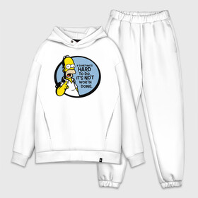 Мужской костюм хлопок OVERSIZE с принтом Гомер Симпсон в Петрозаводске,  |  | homer simpson | simpsons | the simpsons | гомер | гомер симпсон | мульт | мультфильмы | приколы | прикольные | симпcоны | симпсон