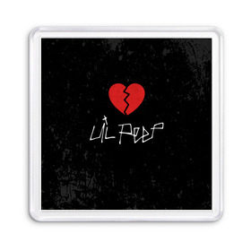 Магнит 55*55 с принтом Lil Peep Broken Heart в Петрозаводске, Пластик | Размер: 65*65 мм; Размер печати: 55*55 мм | Тематика изображения на принте: broken | dead | heart | lil | lil peep | lilpeep | music | peep | pump | rap | rapper | red | rip | густав | красное | лил | лил пип | лилпип | мертв | память | пип | разбитое | рип | рэп | рэпер | сердечко | сердце | умер | эмо