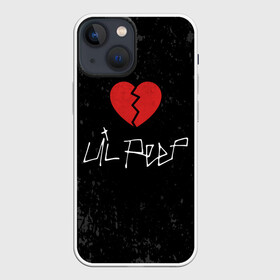 Чехол для iPhone 13 mini с принтом Lil Peep Broken Heart в Петрозаводске,  |  | broken | dead | heart | lil | lil peep | lilpeep | music | peep | pump | rap | rapper | red | rip | густав | красное | лил | лил пип | лилпип | мертв | память | пип | разбитое | рип | рэп | рэпер | сердечко | сердце | умер | эмо