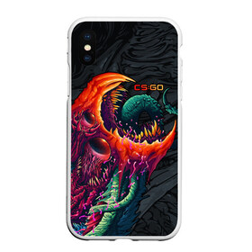 Чехол для iPhone XS Max матовый с принтом CSGO - Hyper Beast Original в Петрозаводске, Силикон | Область печати: задняя сторона чехла, без боковых панелей | asiimov | beast | counter | counter strike | counterstrike | cs go | cs:go | csgo | global | hyper | hyperbeast | offensive | skin | strike | азимов | гоу | контер | контр | контра | контрстрайк | скин | страйк | сы пщ