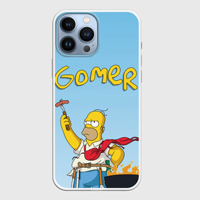 Чехол для iPhone 13 Pro Max с принтом Гомер в Петрозаводске,  |  | gomer | simpsons | барбекю | гомер | симпсон