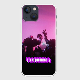 Чехол для iPhone 13 mini с принтом Team Fortress 2 в Петрозаводске,  |  | characters | demoman | engineer | heavy | medic | pyro | s | sniper | soldier | spy | team fortress 2 | медик | персонажи | поджигатель | подрывник | пулеметчик | разведчик | снайпер | солдат | шпион