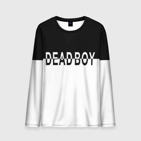 Мужской лонгслив 3D с принтом DEAD BOY   BONES в Петрозаводске, 100% полиэстер | длинные рукава, круглый вырез горловины, полуприлегающий силуэт | Тематика изображения на принте: bones | cloudrap | dead | deadboy | logo | music | rap | sesh | боунс | клаудреп | кости | лого | музыка | реп