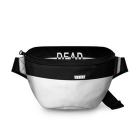 Поясная сумка 3D с принтом DEAD SESH (НА СПИНЕ) в Петрозаводске, 100% полиэстер | плотная ткань, ремень с регулируемой длиной, внутри несколько карманов для мелочей, основное отделение и карман с обратной стороны сумки застегиваются на молнию | bones | cloudrap | dead | deadboy | logo | music | rap | sesh | боунс | клаудреп | кости | лого | музыка | реп