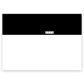 Поздравительная открытка с принтом DEAD SESH (НА СПИНЕ) в Петрозаводске, 100% бумага | плотность бумаги 280 г/м2, матовая, на обратной стороне линовка и место для марки
 | bones | cloudrap | dead | deadboy | logo | music | rap | sesh | боунс | клаудреп | кости | лого | музыка | реп