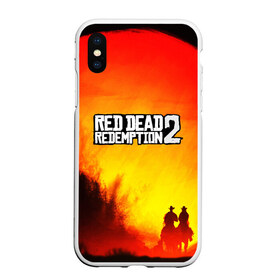 Чехол для iPhone XS Max матовый с принтом red dead redemption 2 в Петрозаводске, Силикон | Область печати: задняя сторона чехла, без боковых панелей | game | red dead | red dead redemption 2 | redemption 2 | rockstar games | бандиты | дикий запад | игры | ковбои | оружие