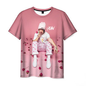 Мужская футболка 3D с принтом Lil Xan _ в Петрозаводске, 100% полиэфир | прямой крой, круглый вырез горловины, длина до линии бедер | lil xan | лил зан