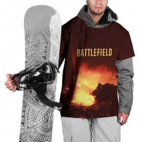 Накидка на куртку 3D с принтом battlefield в Петрозаводске, 100% полиэстер |  | 