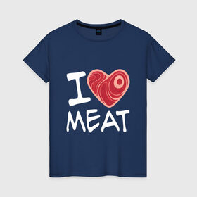 Женская футболка хлопок с принтом Я люблю мясо в Петрозаводске, 100% хлопок | прямой крой, круглый вырез горловины, длина до линии бедер, слегка спущенное плечо | cook | heart | love | meat | бекон | блюдо | еда | кок | кухня | люблю | мясо | пища | повар | ресторан | свинина | свинья | сердце | шашлык