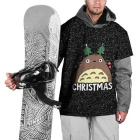 Накидка на куртку 3D с принтом Totoro Christmas в Петрозаводске, 100% полиэстер |  | Тематика изображения на принте: anime | christmas | moon | myneighbortotoro | night | totoro | xmas | аниме | канта | кодомо | котобус | кусакабэ | мэй | рождество | сусуватари | тацуо | тоторо | хаяомиядзаки | ясуко