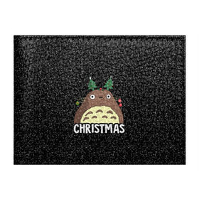 Обложка для студенческого билета с принтом Totoro Christmas в Петрозаводске, натуральная кожа | Размер: 11*8 см; Печать на всей внешней стороне | anime | christmas | moon | myneighbortotoro | night | totoro | xmas | аниме | канта | кодомо | котобус | кусакабэ | мэй | рождество | сусуватари | тацуо | тоторо | хаяомиядзаки | ясуко