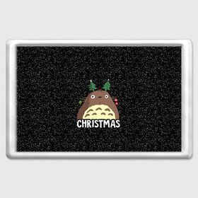 Магнит 45*70 с принтом Totoro Christmas в Петрозаводске, Пластик | Размер: 78*52 мм; Размер печати: 70*45 | Тематика изображения на принте: anime | christmas | moon | myneighbortotoro | night | totoro | xmas | аниме | канта | кодомо | котобус | кусакабэ | мэй | рождество | сусуватари | тацуо | тоторо | хаяомиядзаки | ясуко