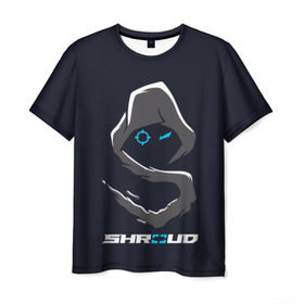Мужская футболка 3D с принтом Стример Shroud в Петрозаводске, 100% полиэфир | прямой крой, круглый вырез горловины, длина до линии бедер | michael «shroud» grzesiek | pubg | twitch | блогер | стример | шрауд