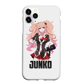 Чехол для iPhone 11 Pro матовый с принтом Джунко в Петрозаводске, Силикон |  | danganronpa | junko | monokuma | аниме | девочка | девушка | джунко | медведь | мишка | монокума | мультфильм | эношима